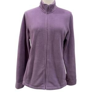 L.L. Bean Womens Lavender Purple Fleece Jacket Small Outdoors Casual Athleisure